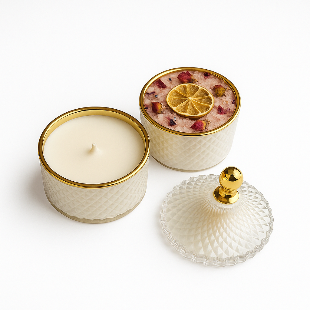 Luxury Stacking Candle & Soak Set