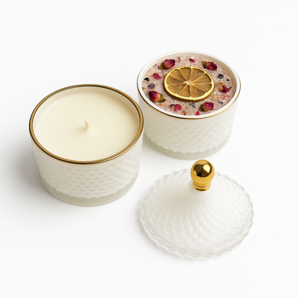 Luxury Stacking Candle & Soak Set
