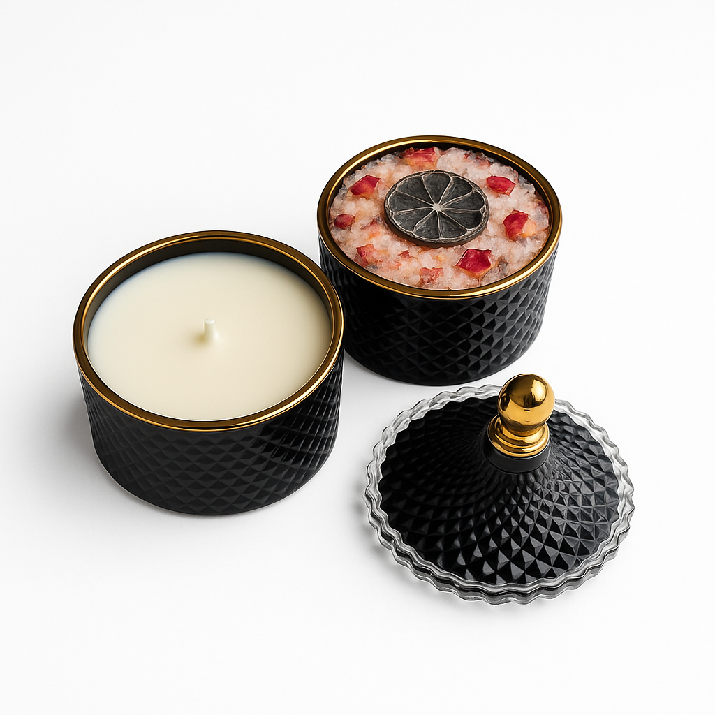 Luxury Stacking Candle & Soak Set
