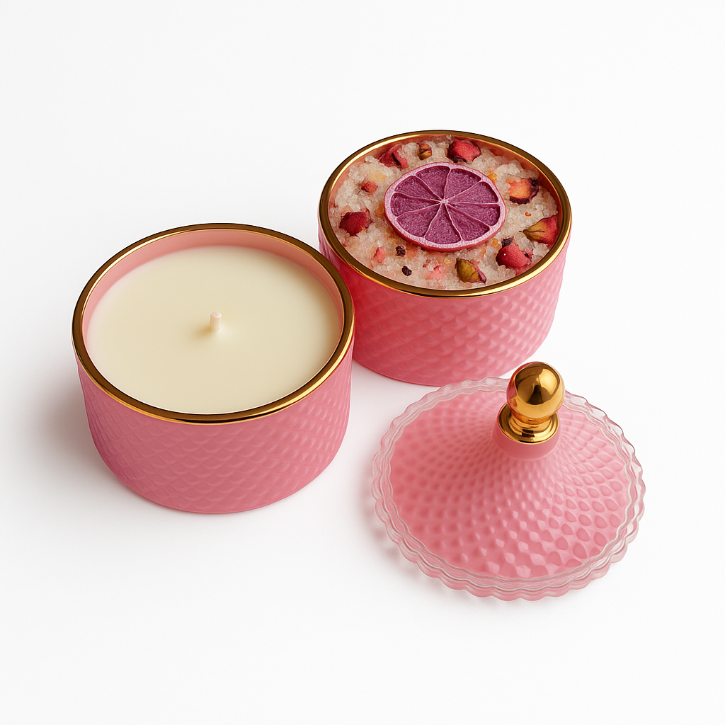 Luxury Stacking Candle & Soak Set