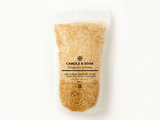 Deluxe 24K Calm Bath Soak - Sip & Soak Edition