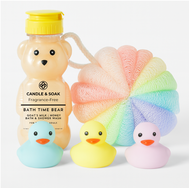 Bath Time Bear – Goat’s Milk & Honey Set (250 mL)