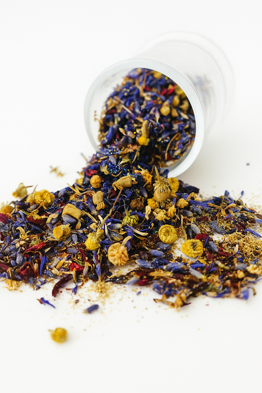 Bath Confetti Floral Confetti with Glitter Glass Jar Bath Enhancer