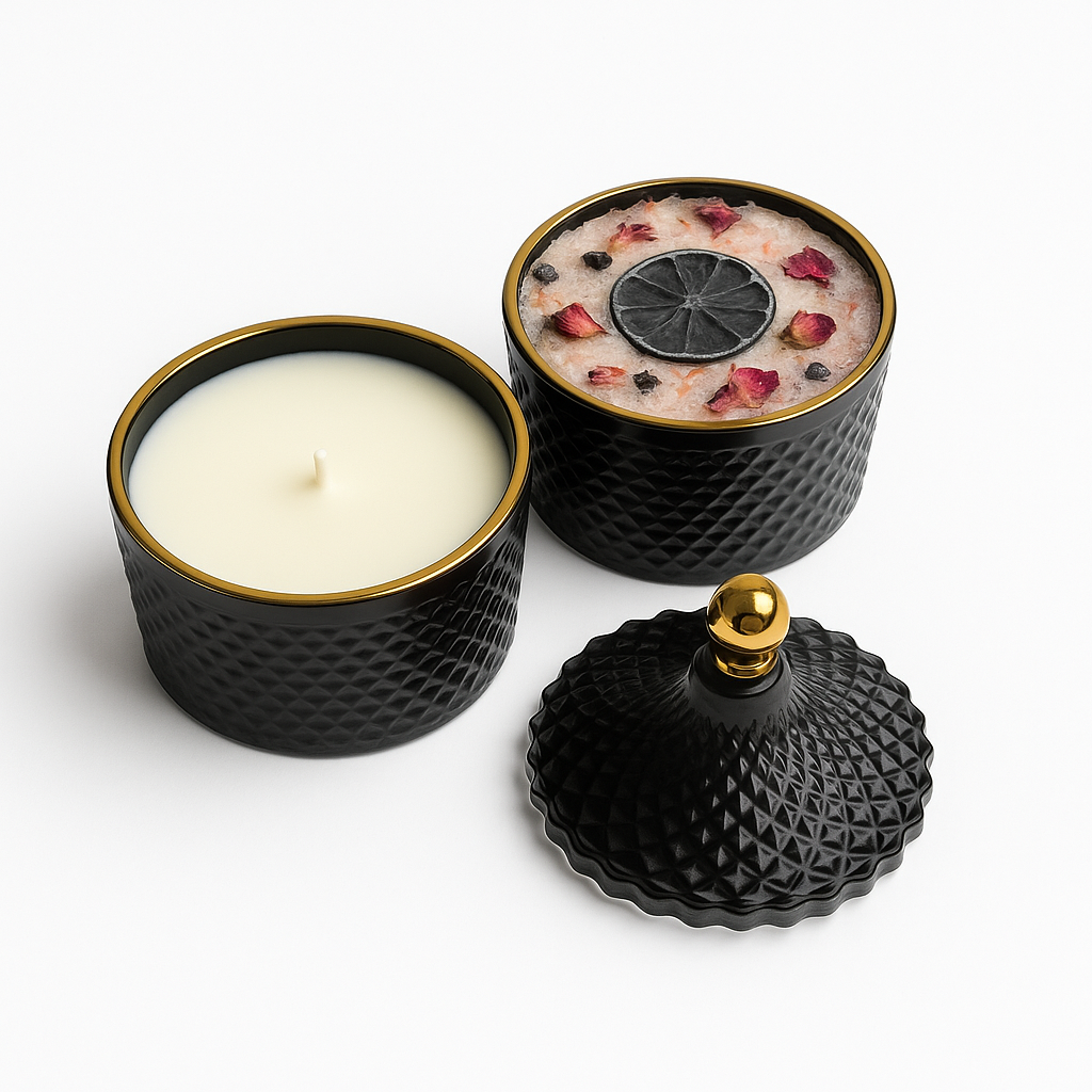 Luxury Stacking Candle & Soak Set