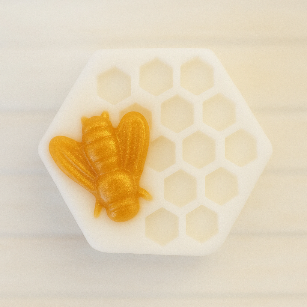 Honey & Shae Butter Soap with Wooden Dish