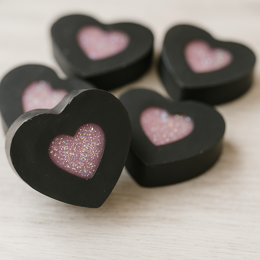 Glitter Charcoal Soap